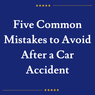 Five Common Mistakes to Avoid After a Car Accident