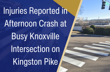 Injuries Reported in Afternoon Crash at Busy Knoxville Intersection on Kingston Pike