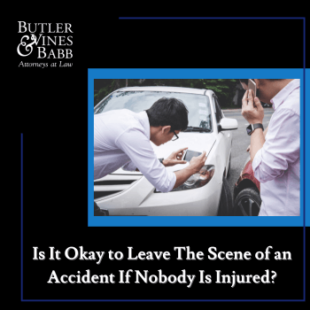 Is It Okay to Leave The Scene of an Accident If Nobody Is Injured?
