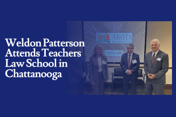 Weldon Patterson Attends Teachers Law School in Chattanooga